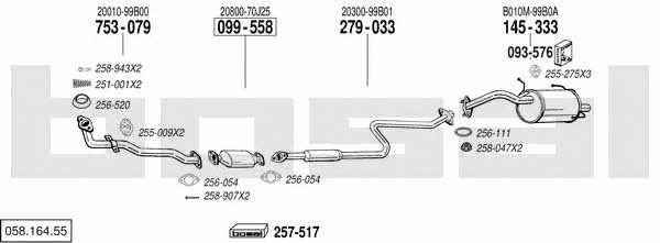  058.164.55 Exhaust system 05816455