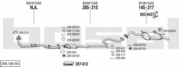 Bosal 058.184.50 Exhaust system 05818450 05818450 Bosal Exhaust system