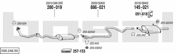 Bosal 058.248.50 Exhaust system 05824850
