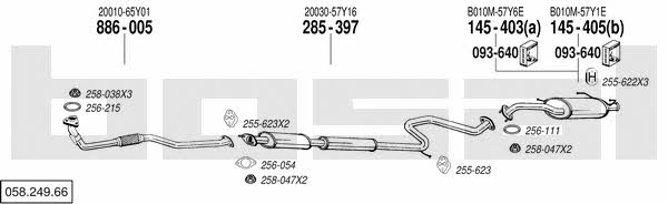  058.249.66 Exhaust system 05824966