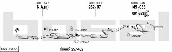 Bosal 058.263.55 Exhaust system 05826355