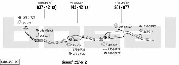 05836270 Bosal Exhaust system