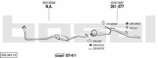 05836310 Bosal Exhaust system