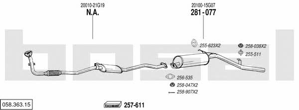 05836315 Bosal Exhaust system