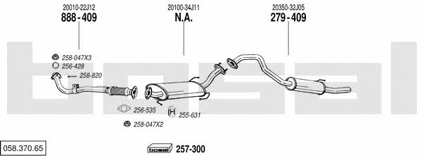05837065 Bosal Exhaust system