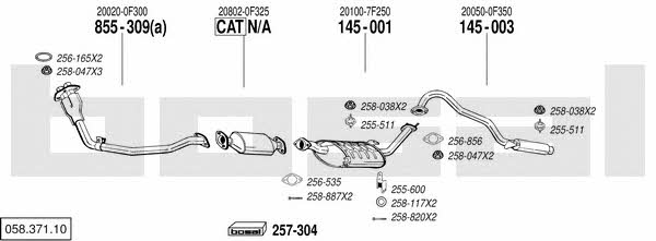 05837110 Bosal Exhaust system