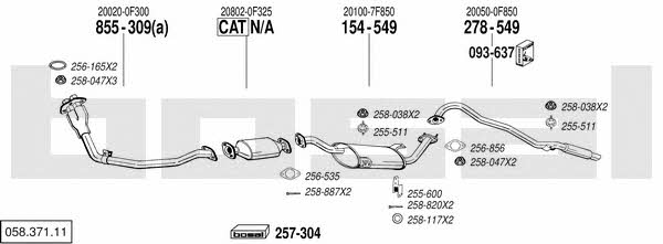  058.371.11 Exhaust system 05837111