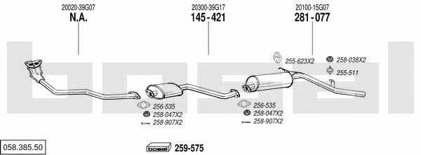05838550 Bosal Exhaust system