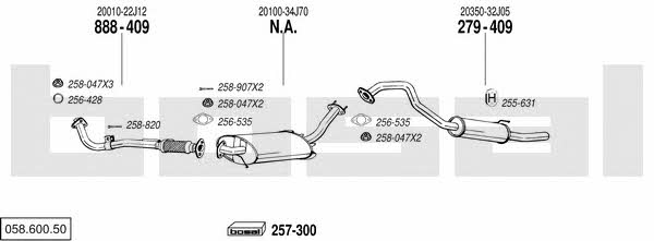 05860050 Bosal Exhaust system