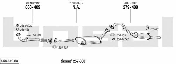 05861050 Bosal Exhaust system