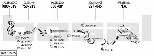 07301305 Bosal Exhaust system