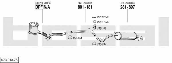 07301375 Bosal Exhaust system