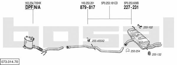  073.014.70 Exhaust system 07301470