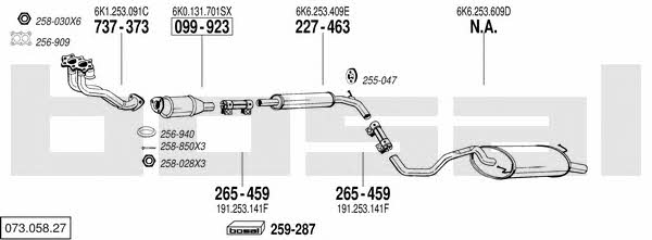 07305827 Bosal Exhaust system