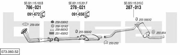  073.060.52 Exhaust system 07306052