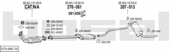  073.060.70 Exhaust system 07306070