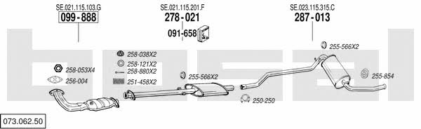  073.062.50 Exhaust system 07306250