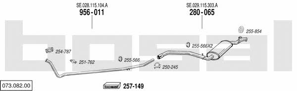  073.082.00 Exhaust system 07308200