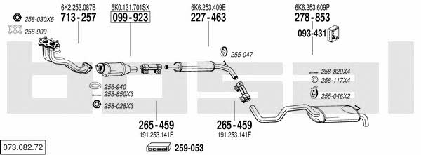 07308272 Bosal Exhaust system