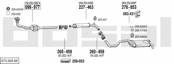 07320065 Bosal Exhaust system