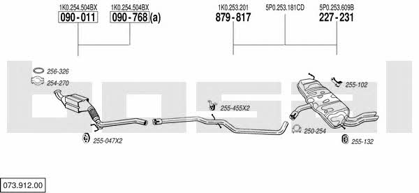 07391200 Bosal Exhaust system