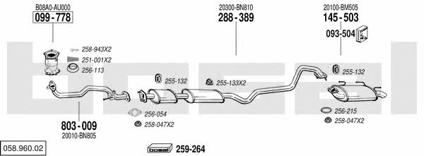  058.960.02 Exhaust system 05896002