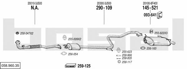  058.960.35 Exhaust system 05896035