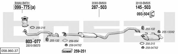  058.960.37 Exhaust system 05896037