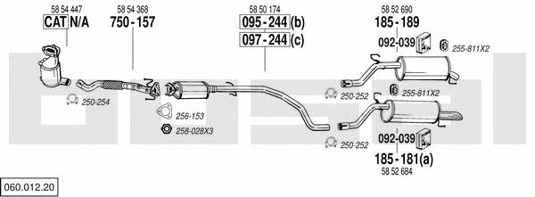  060.012.20 Exhaust system 06001220