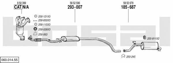 Bosal 060.014.55 Exhaust system 06001455