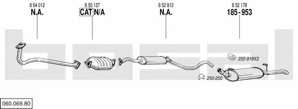 06006980 Bosal Exhaust system