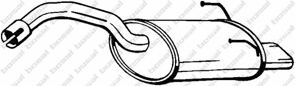 Rear exhaust silencer Fiat 500: 148175 Bosal End Silencer