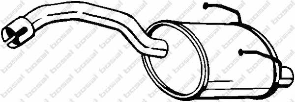 Rear exhaust silencer Fiat Panda: 148355 Bosal End Silencer