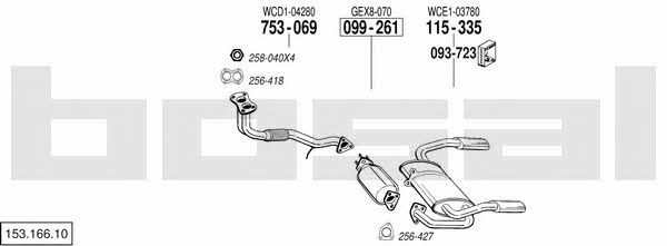 15316610 Bosal Exhaust system