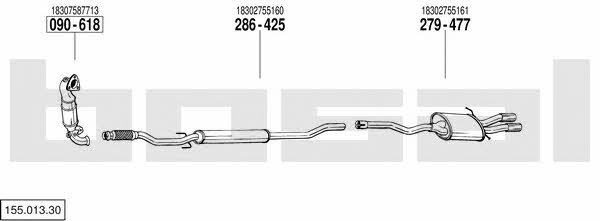  155.013.30 Exhaust system 15501330