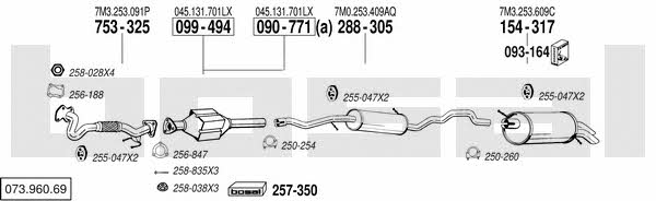  073.960.69 Exhaust system 07396069