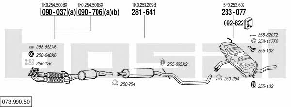  073.990.50 Exhaust system 07399050