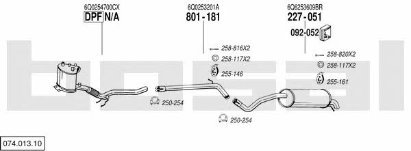 07401310 Bosal Exhaust system