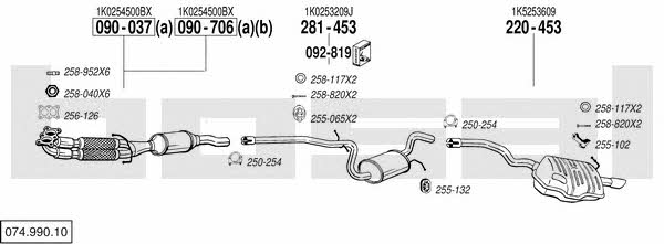 07499010 Bosal Exhaust system