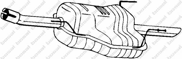 Rear silencer Opel Astra G: 185167 Bosal End Silencer