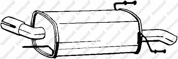 Rear exhaust silencer Opel Astra G: 185553 Bosal End Silencer