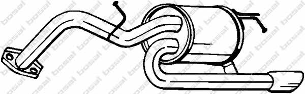 Rear silencer Toyota Yaris: 228185 Bosal End Silencer