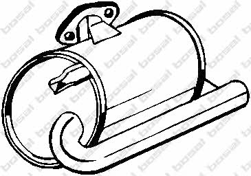 Rear exhaust silencer Subaru: 229683 Bosal End Silencer