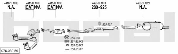 07603050 Bosal Exhaust system