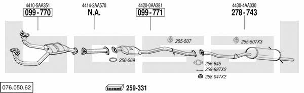 07605062 Bosal Exhaust system