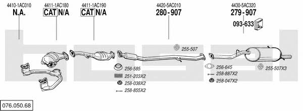 07605068 Bosal Exhaust system