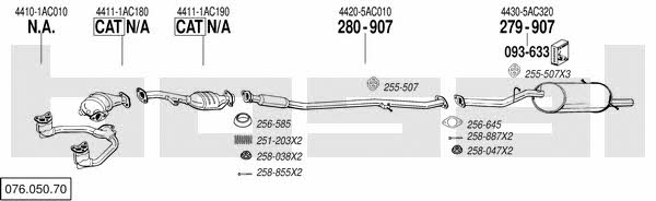 07605070 Bosal Exhaust system