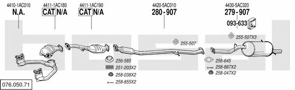 07605071 Bosal Exhaust system