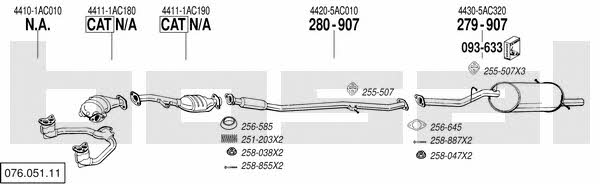 07605111 Bosal Exhaust system