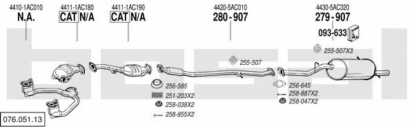 07605113 Bosal Exhaust system